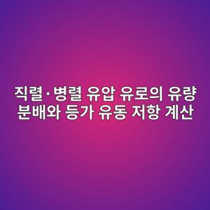 직렬·병렬 유압 유로의 유량 분배와 등가 유동 저항 계산 1 eca781eba0acc2b7ebb391eba0ac ec9ca0ec9595 ec9ca0eba19cec9d98 ec9ca0eb9f89 ebb684ebb0b0ec9980 eb93b1eab080 ec9ca0eb8f99 eca080ed95ad 1792652485